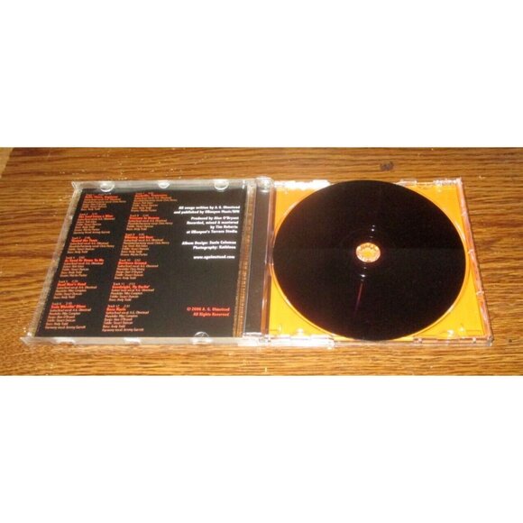 Rare!! A.G. Olmstead (self-titled (CD, 2006) Black cd shaped like a min-record - Picture 3 of 4